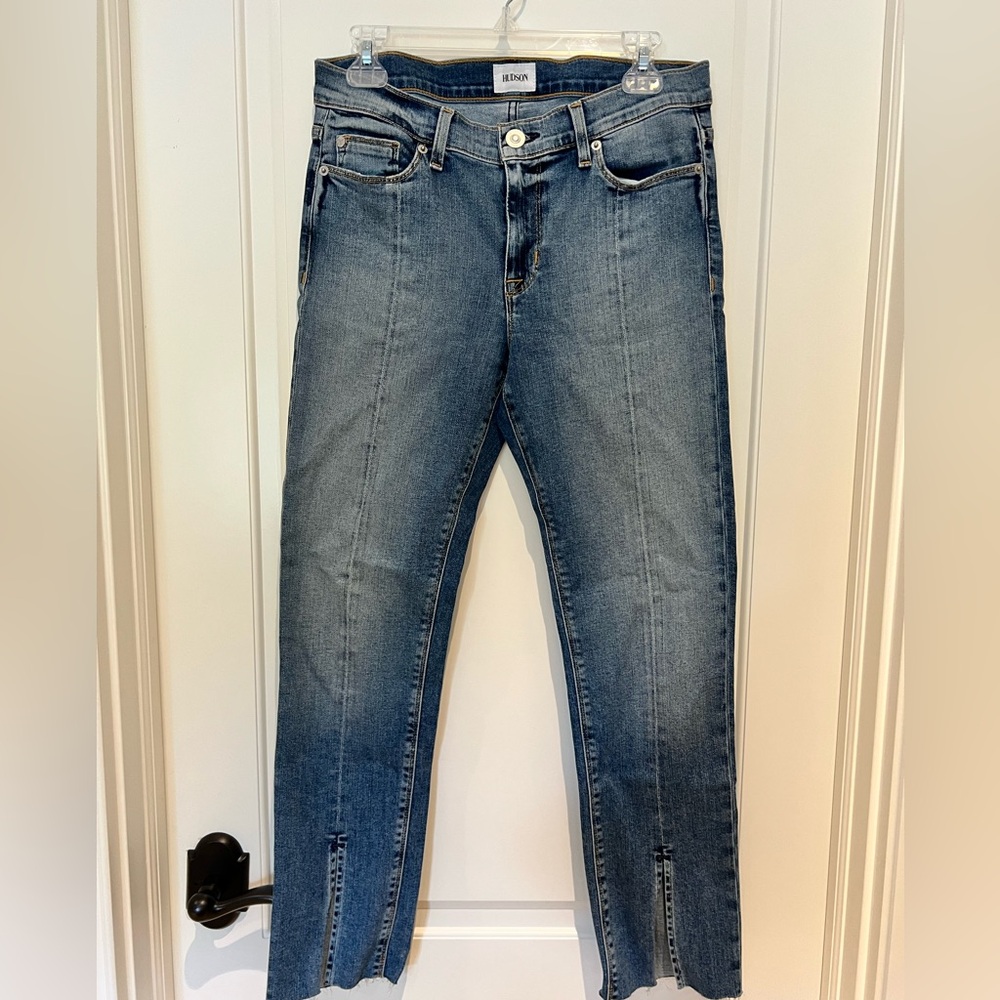 Hudson Nico ankle straight W/slit color MOXI